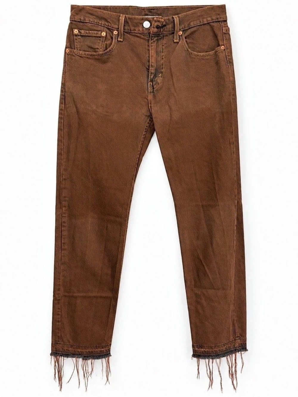Levi's 512 Slim Taper Fit Jeans Brown Waist 30 Length 32